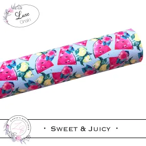 ⋅ Sweet & Juicy ⋅ Watermelon Luxe Grain Vegan Faux Leather