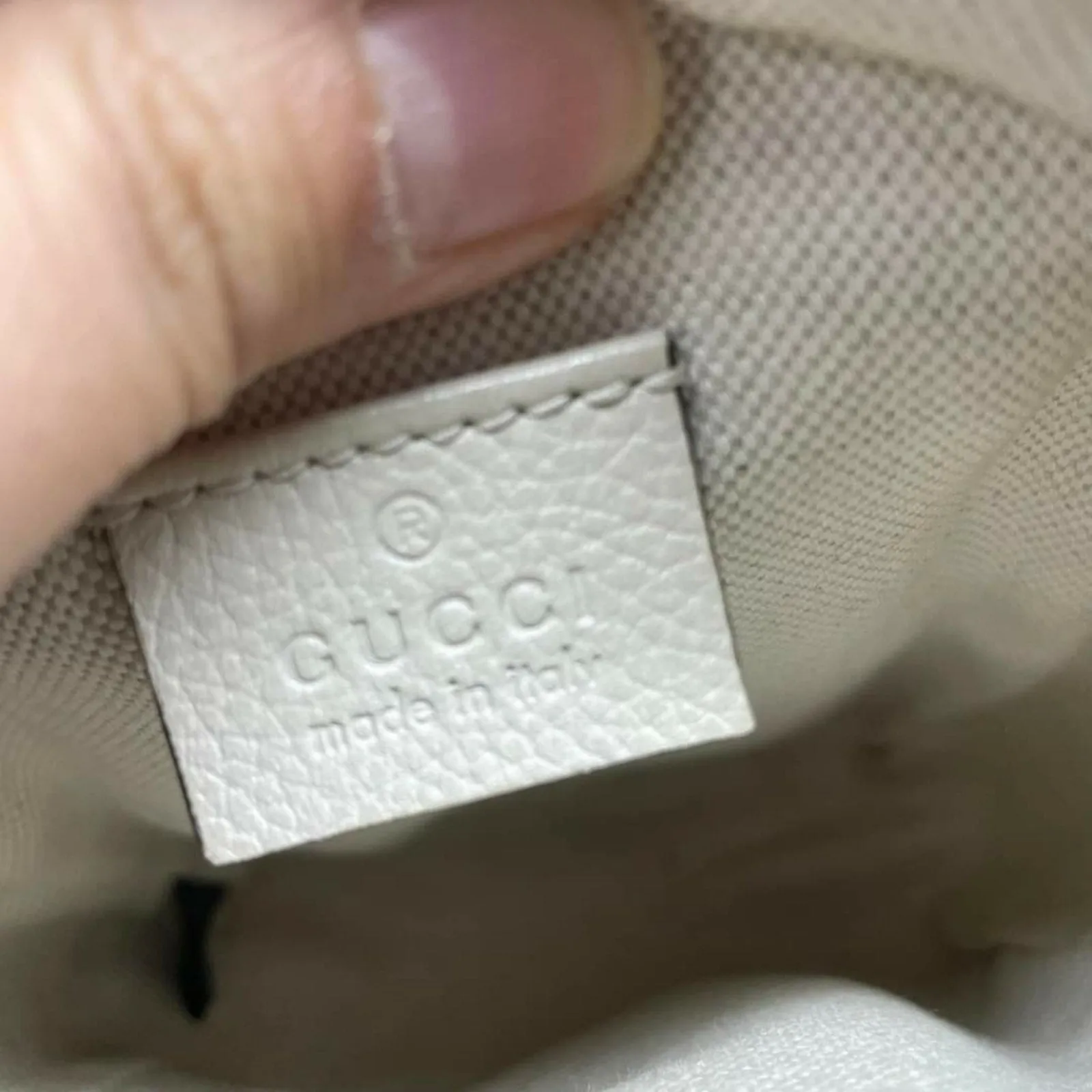 100% Authentic Gucci GG Leather Crossbody Bag