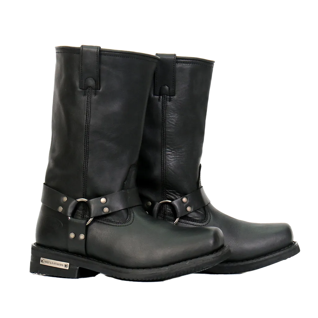 11-Inch Harness Boots in Black