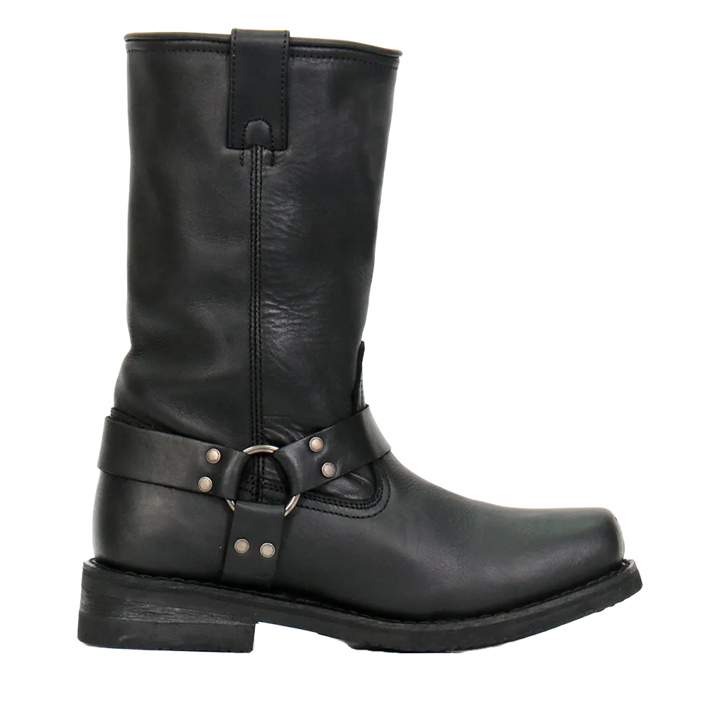 11-Inch Harness Boots in Black