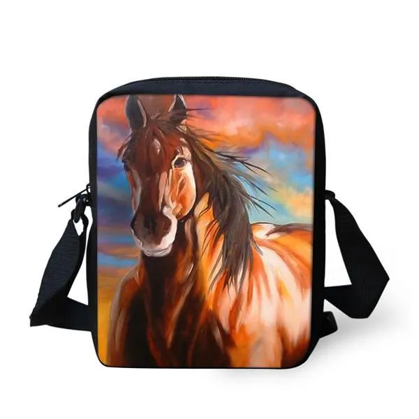 3D Horse Messenger Bag