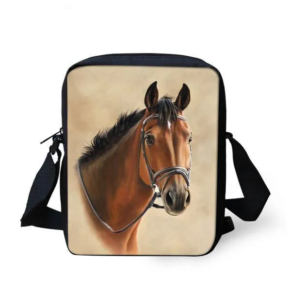 3D Horse Messenger Bag