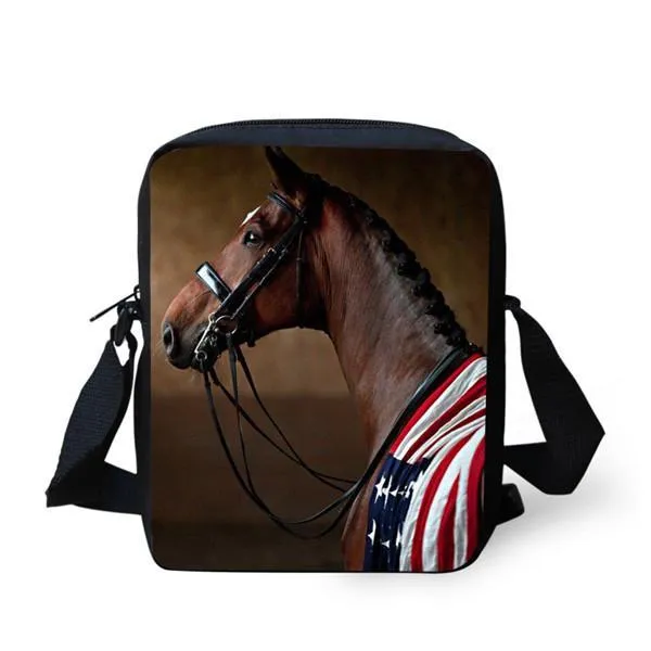 3D Horse Messenger Bag