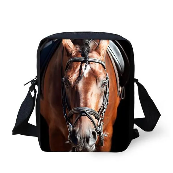3D Horse Messenger Bag