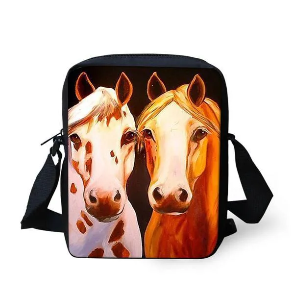 3D Horse Messenger Bag