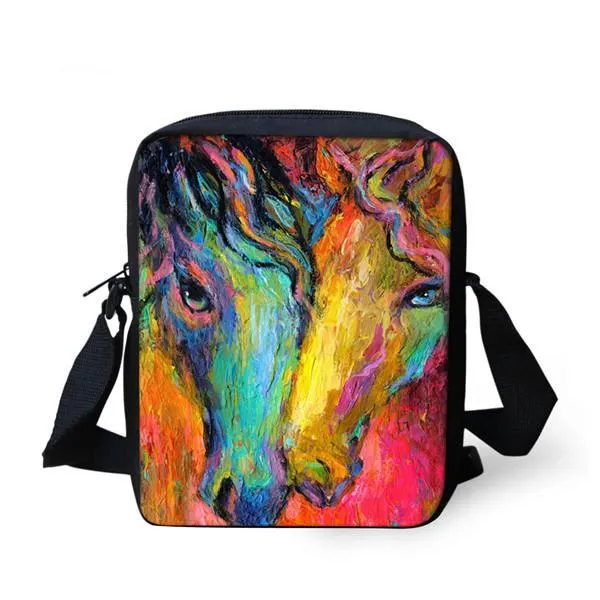 3D Horse Messenger Bag