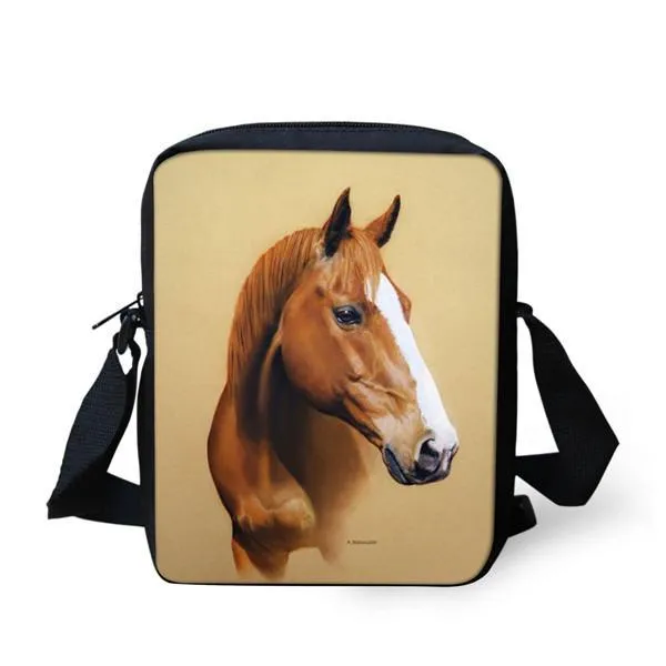 3D Horse Messenger Bag