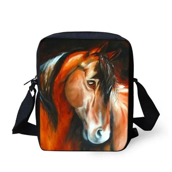 3D Horse Messenger Bag