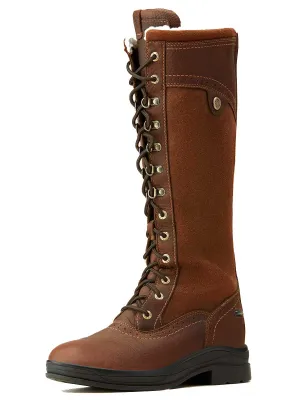 40% OFF - ARIAT Wythburn Tall Boots - Womens Waterproof Insulated - Dark Brown - Size: UK 3