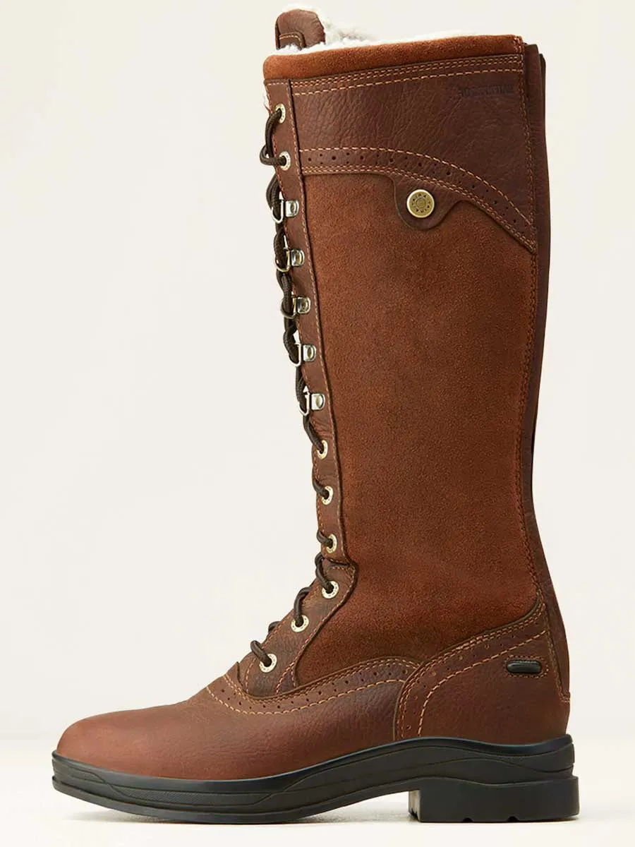 40% OFF - ARIAT Wythburn Tall Boots - Womens Waterproof Insulated - Dark Brown - Size: UK 3