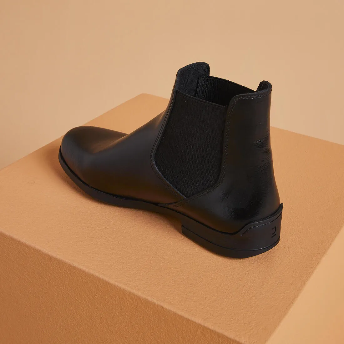 Adult Leather Horse Riding Jodhpur Boots 500