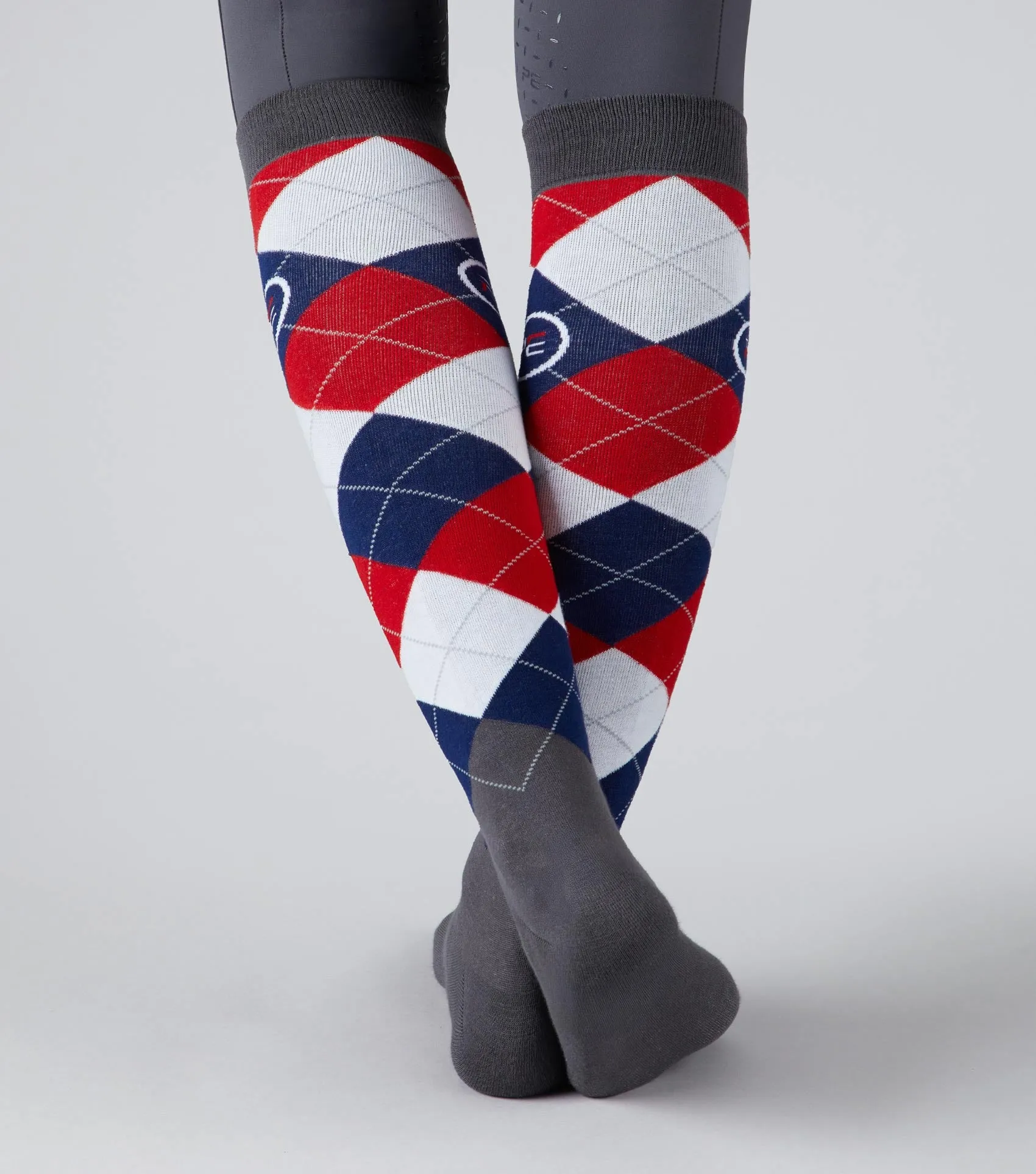 Adults 4 Season Riding Socks (2 Pairs) Classic Check