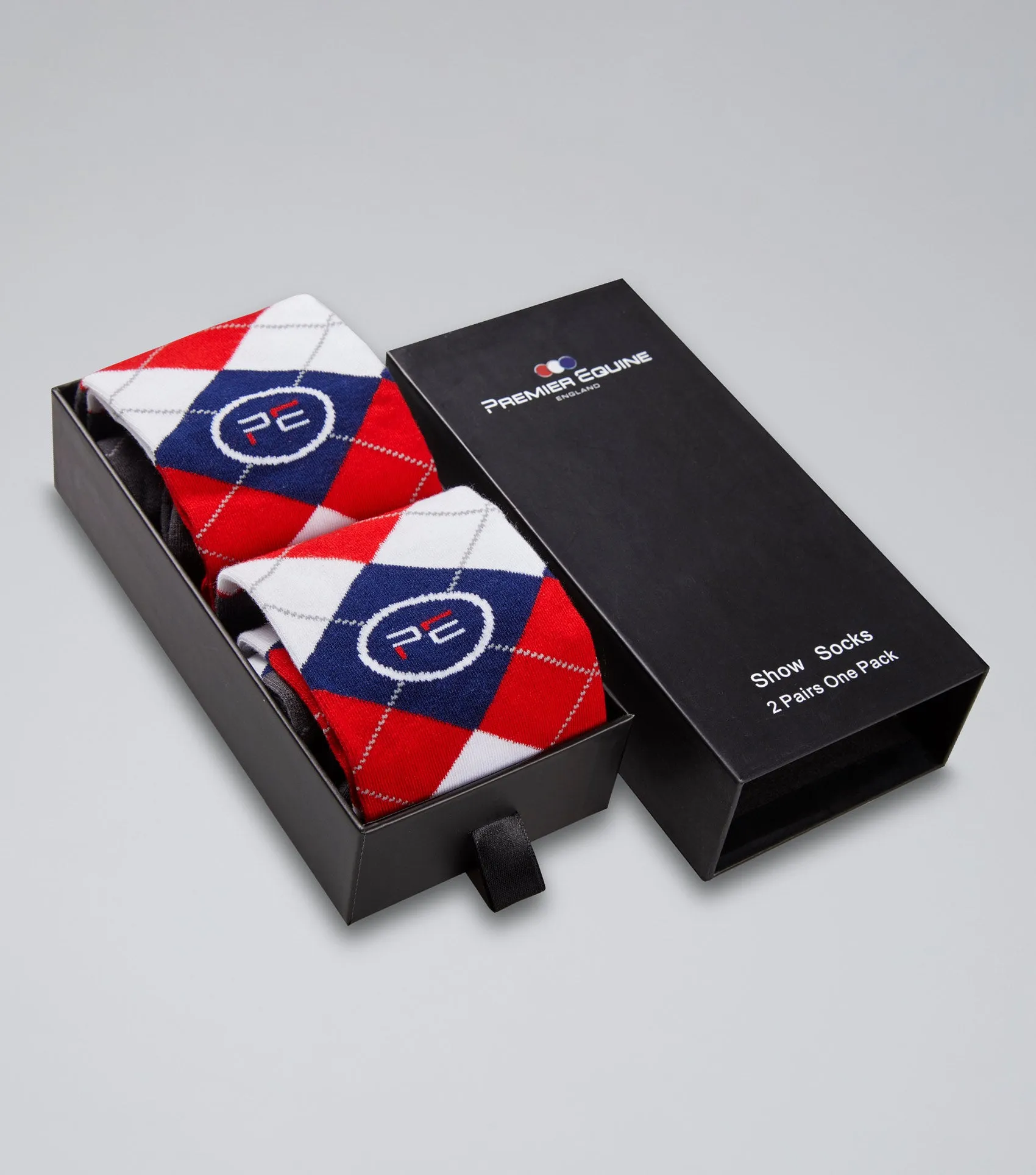 Adults 4 Season Riding Socks (2 Pairs) Classic Check