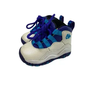Air Jordan 10 Retro Charlotte Hornets 310808-107 Infant Sneakers 2016