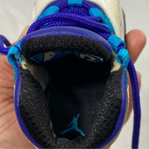 Air Jordan 10 Retro Charlotte Hornets 310808-107 Infant Sneakers 2016