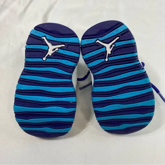 Air Jordan 10 Retro Charlotte Hornets 310808-107 Infant Sneakers 2016