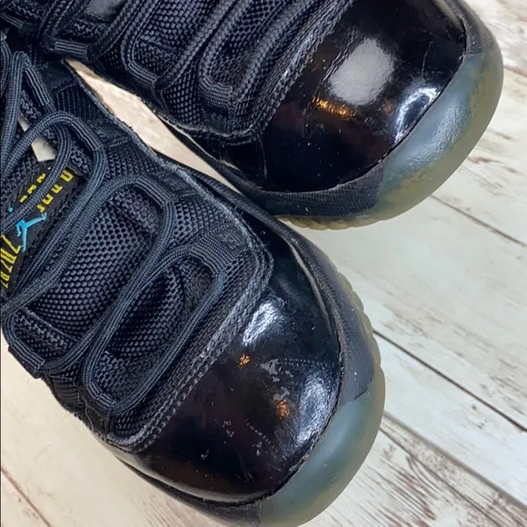 AIR JORDAN 11 RETRO BLACK GAMMA BLUE for boys size 13