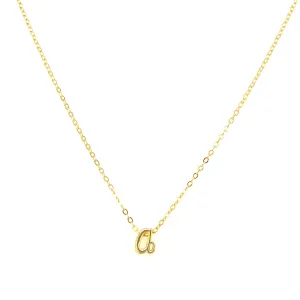Alma Script Initial Necklace