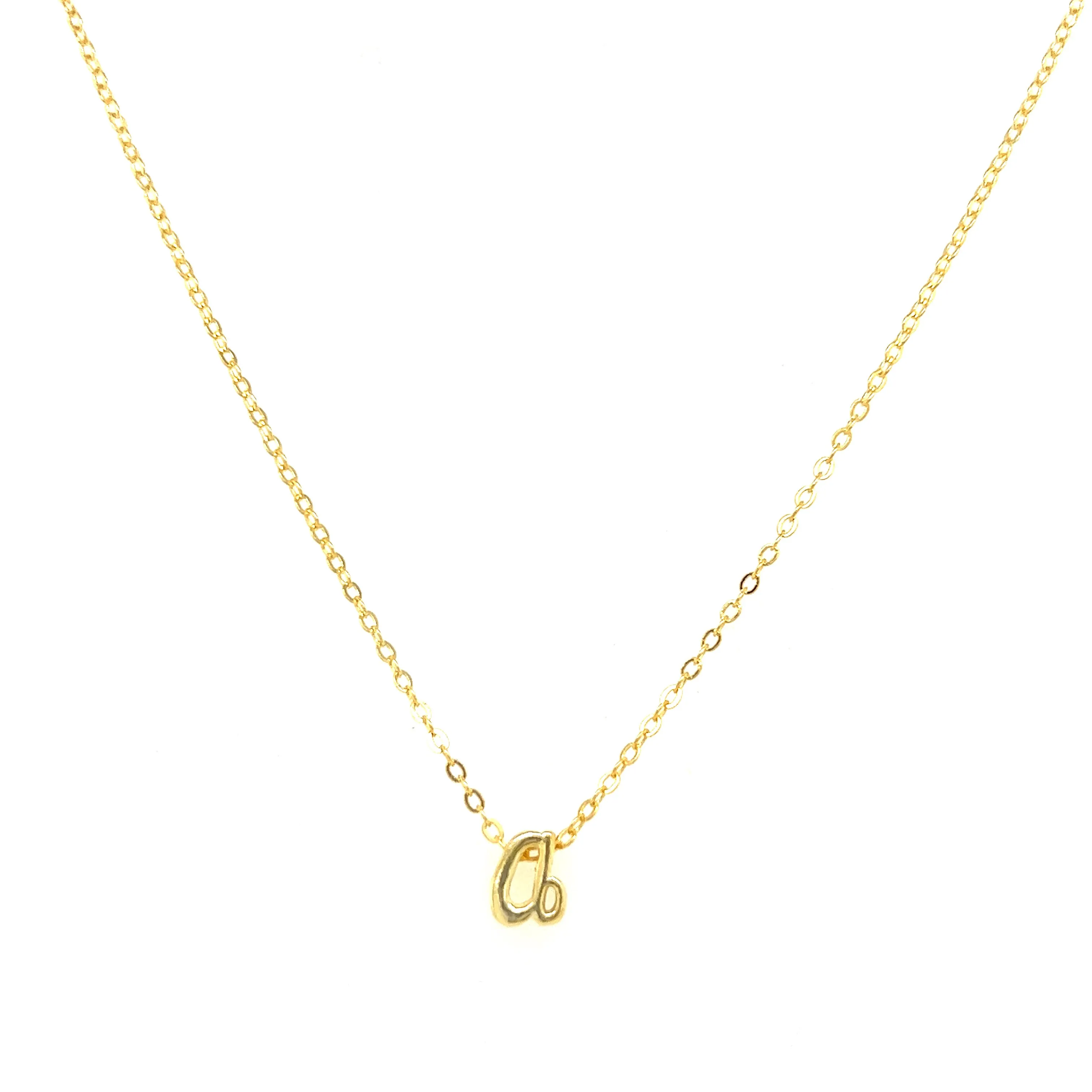 Alma Script Initial Necklace