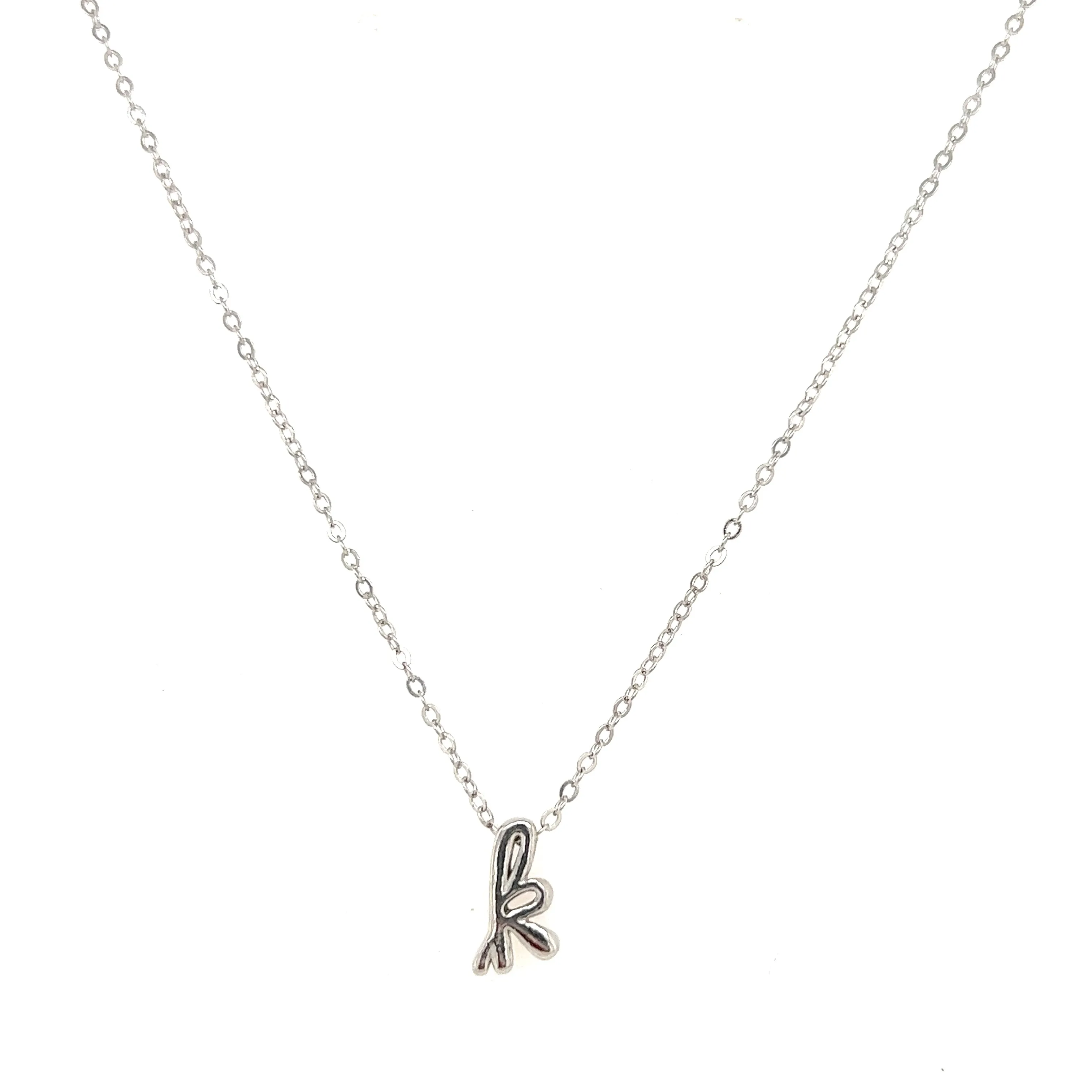 Alma Script Initial Necklace