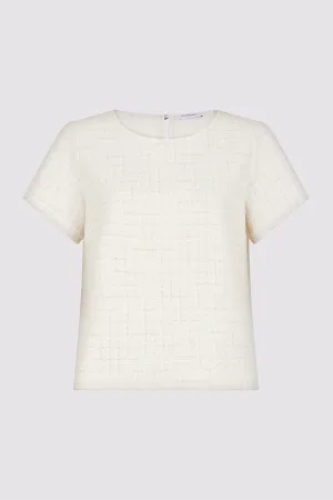 AMANDA LUREX TWEED TOP