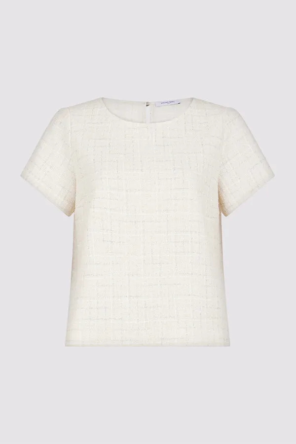 AMANDA LUREX TWEED TOP
