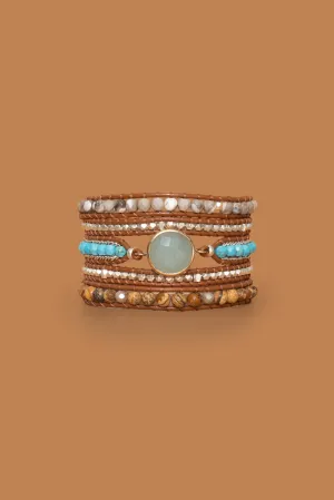 Amazonite Turquoise Five Layer Wrap