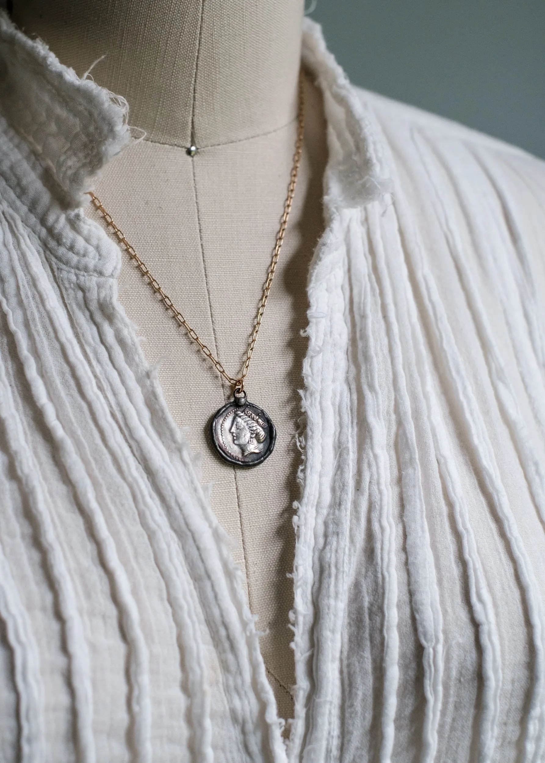 Ancient Greek Owl Necklace