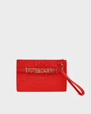 Apollo 2 Clutch Purse in Red