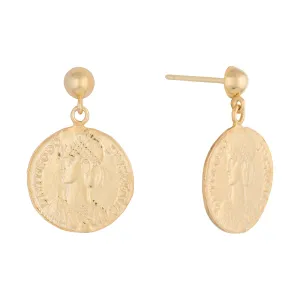 Athen Coin Stud Earring