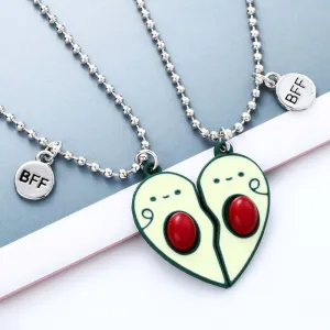 Avocado Children Friendship Pendant BFF Necklaces
