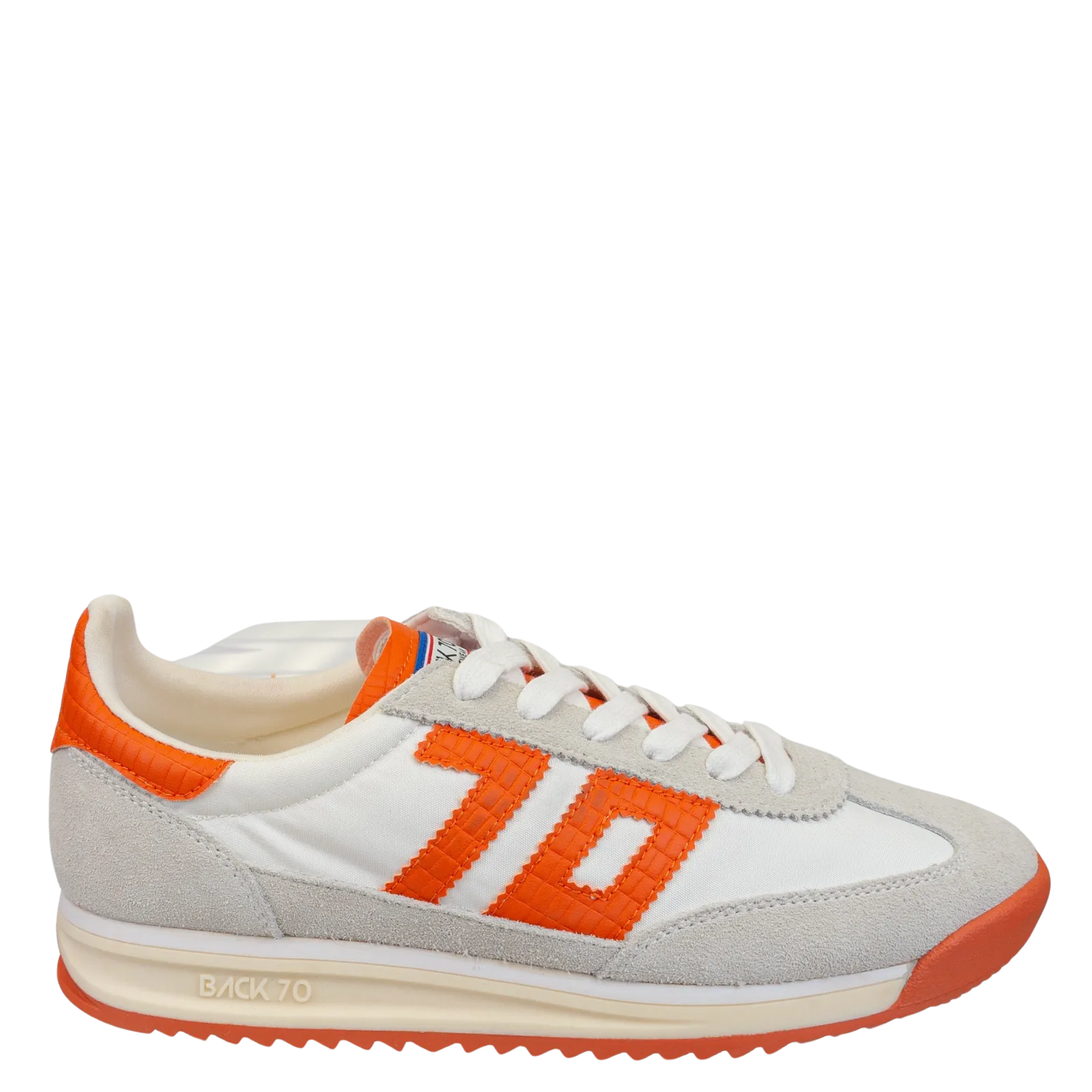 BACK 70 - BARKLEY JOGGER in WHITE ORANGE Sneakers