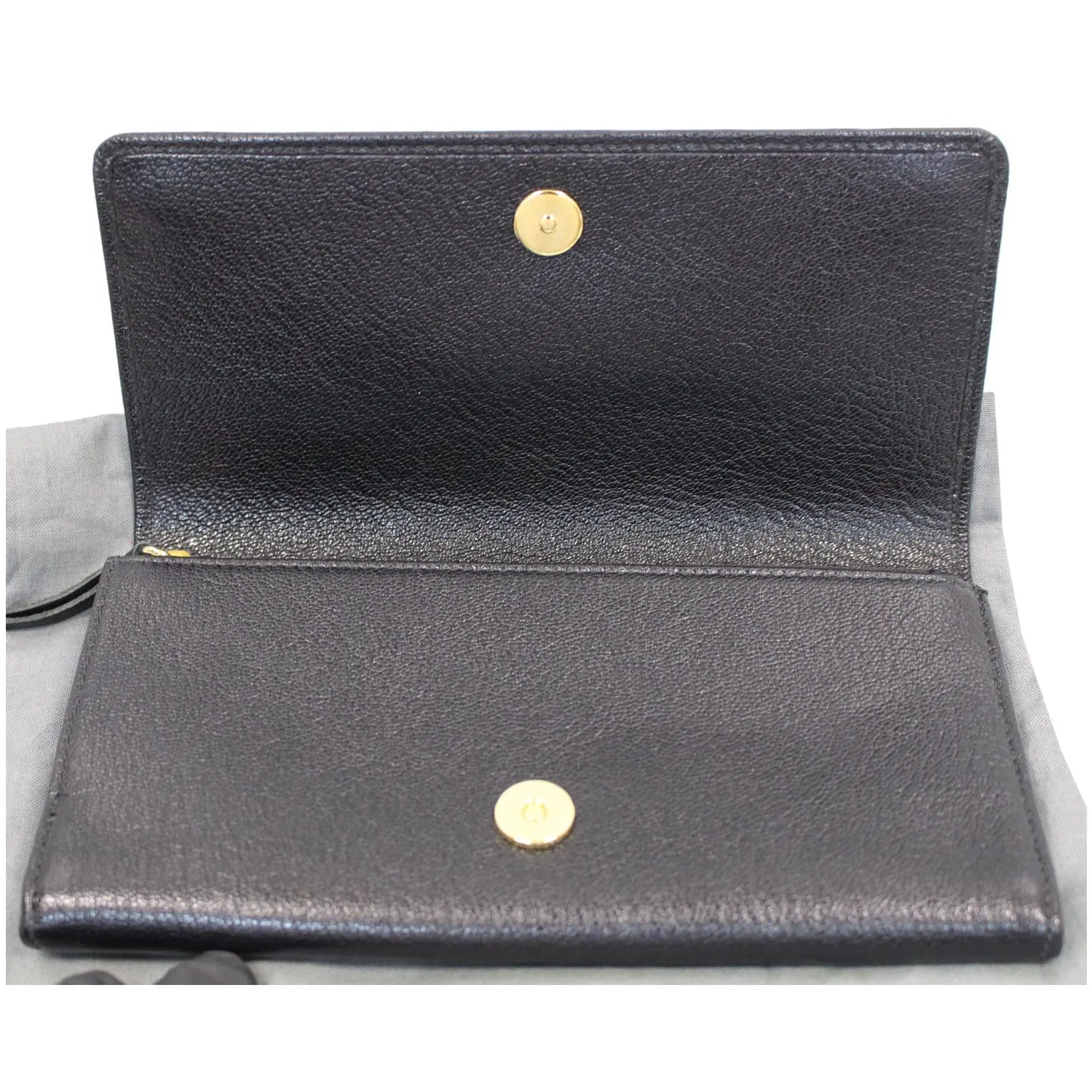 BALENCIAGA Classic Metallic Edge Continental Zip Around Wallet Black - 25% OFF