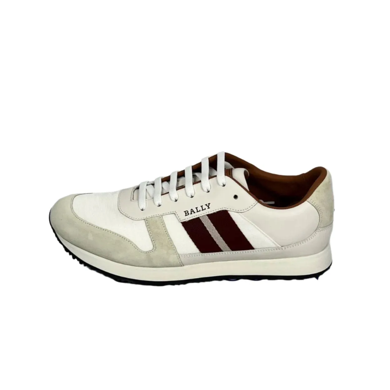 Bally Sprinter White Suede Low Top Sneakers