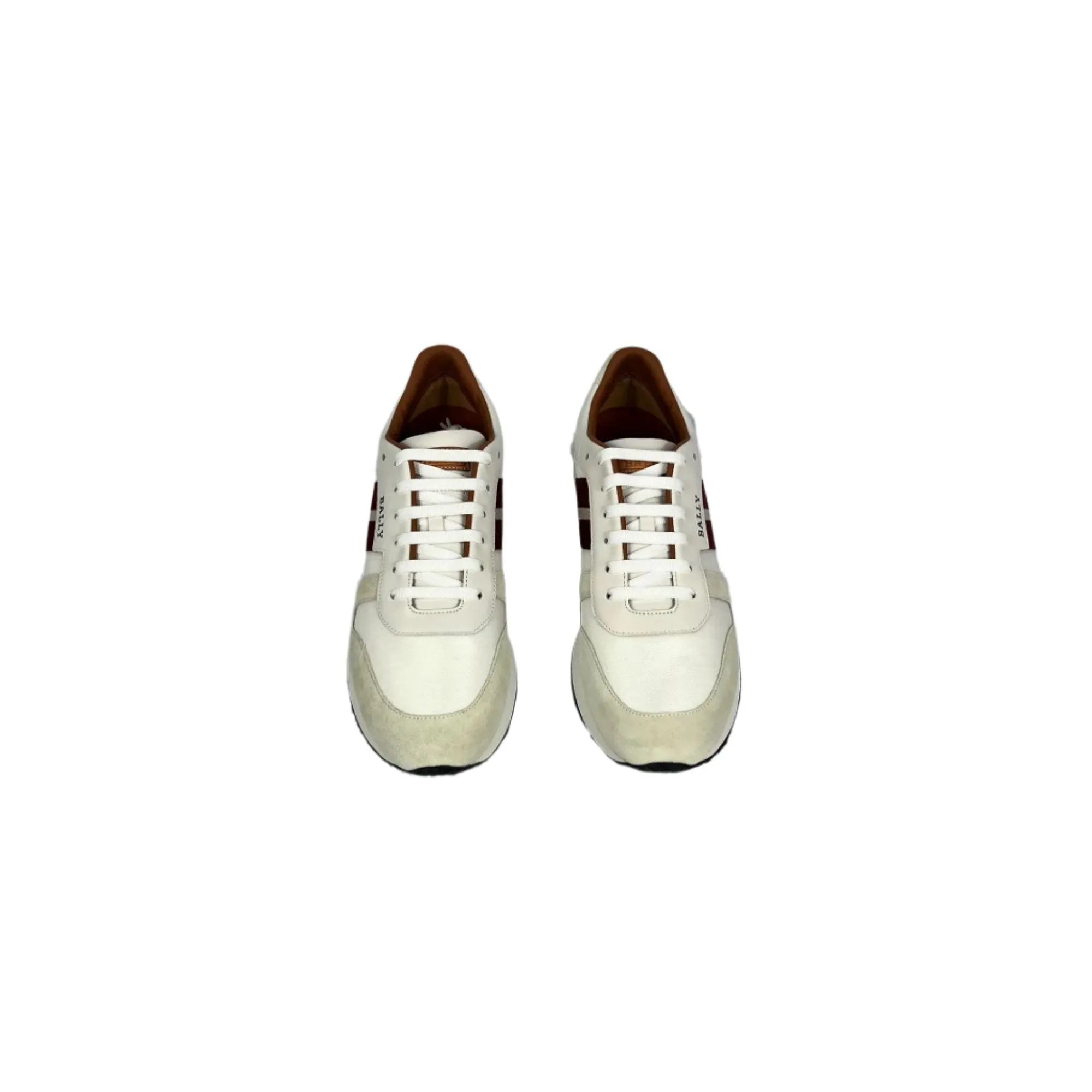 Bally Sprinter White Suede Low Top Sneakers