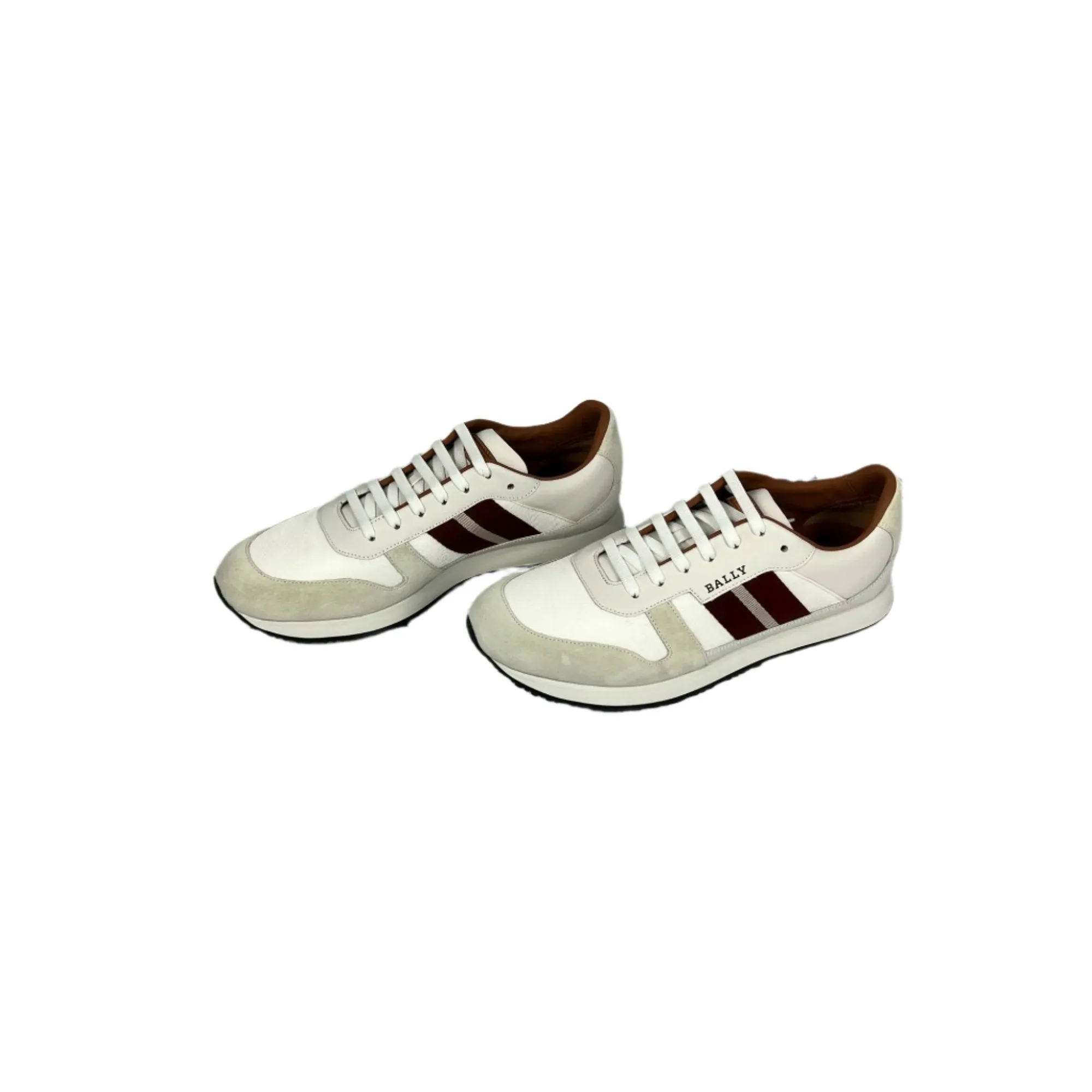 Bally Sprinter White Suede Low Top Sneakers