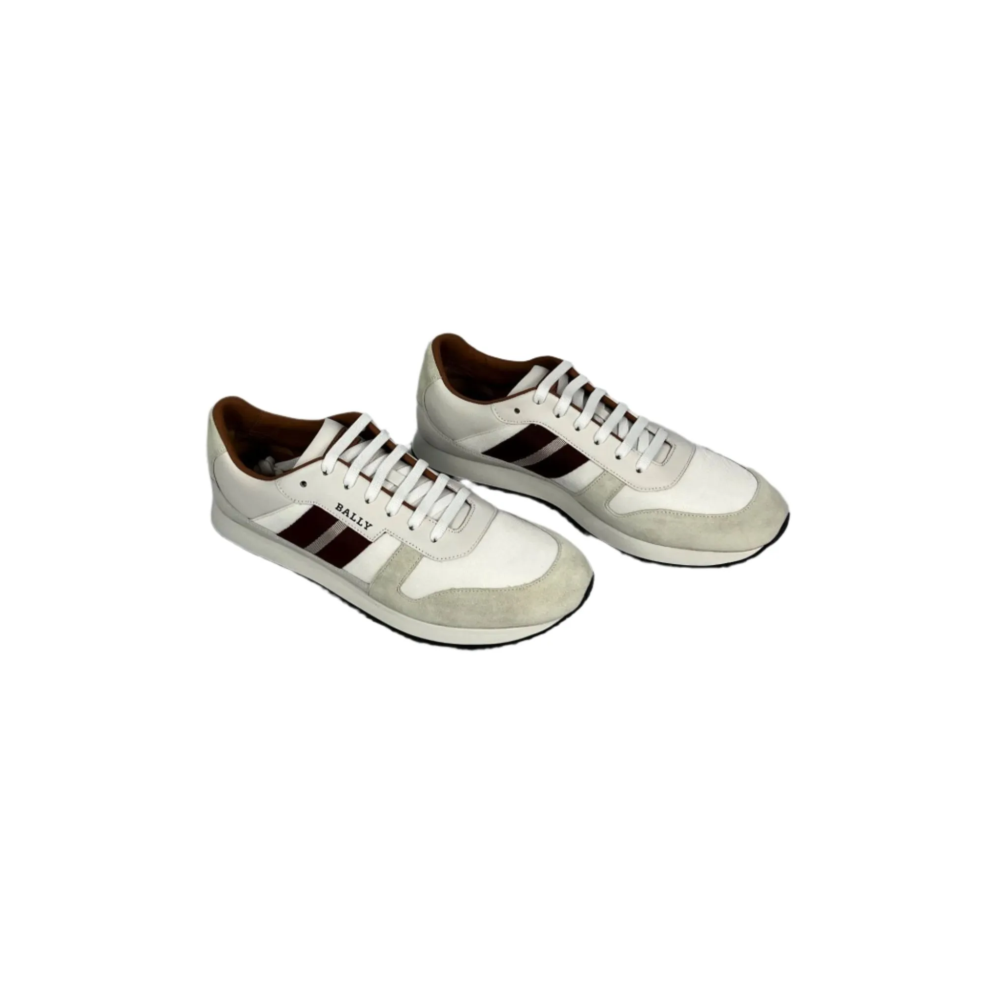 Bally Sprinter White Suede Low Top Sneakers