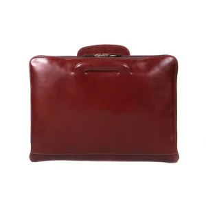 Belgrave Leather Portfolio With Handles - Dark Tan