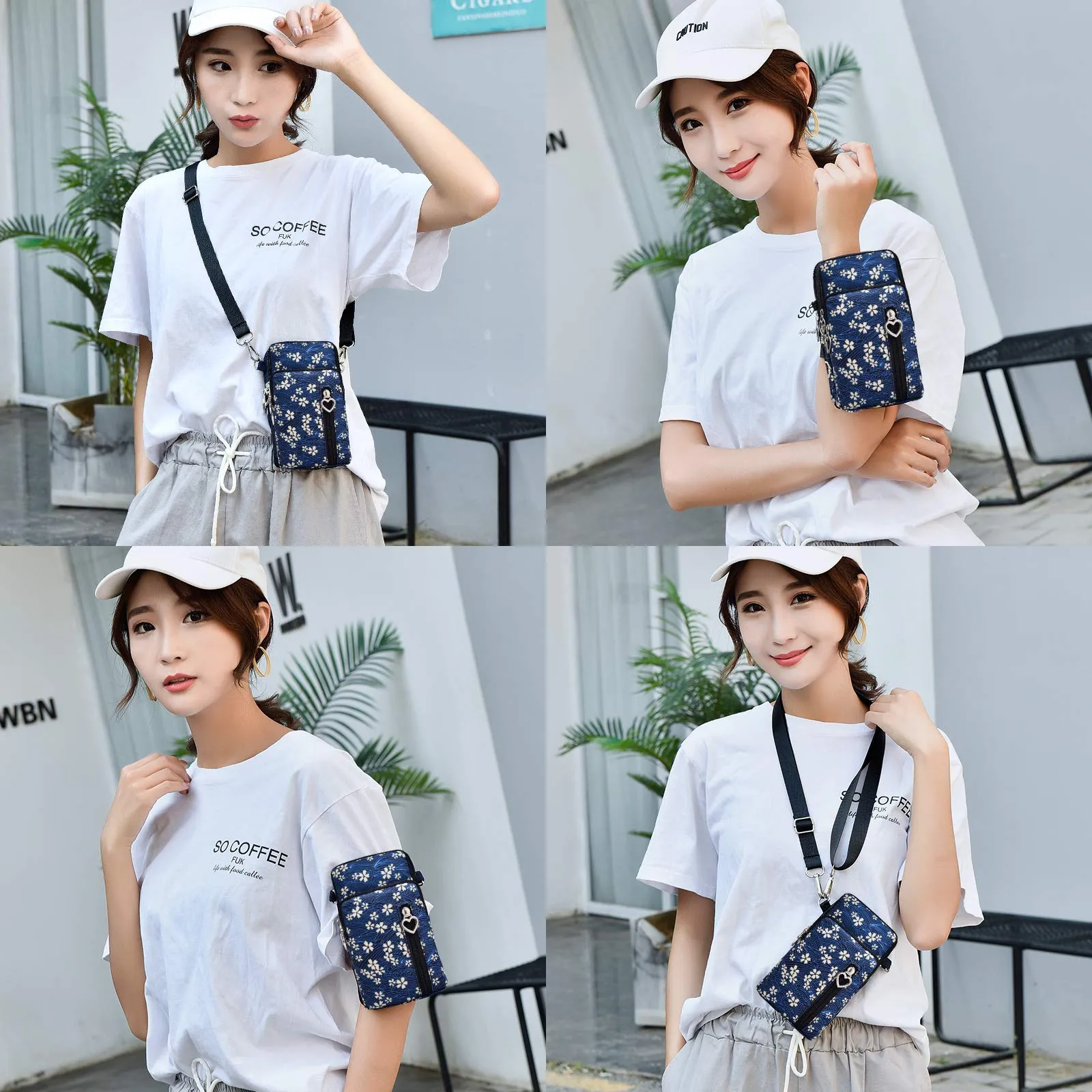 BIAOTIE Lightweight Small Crossbody bags Cell Phone Purses Travel Pouch Shoulder Bag for Women (D-09)