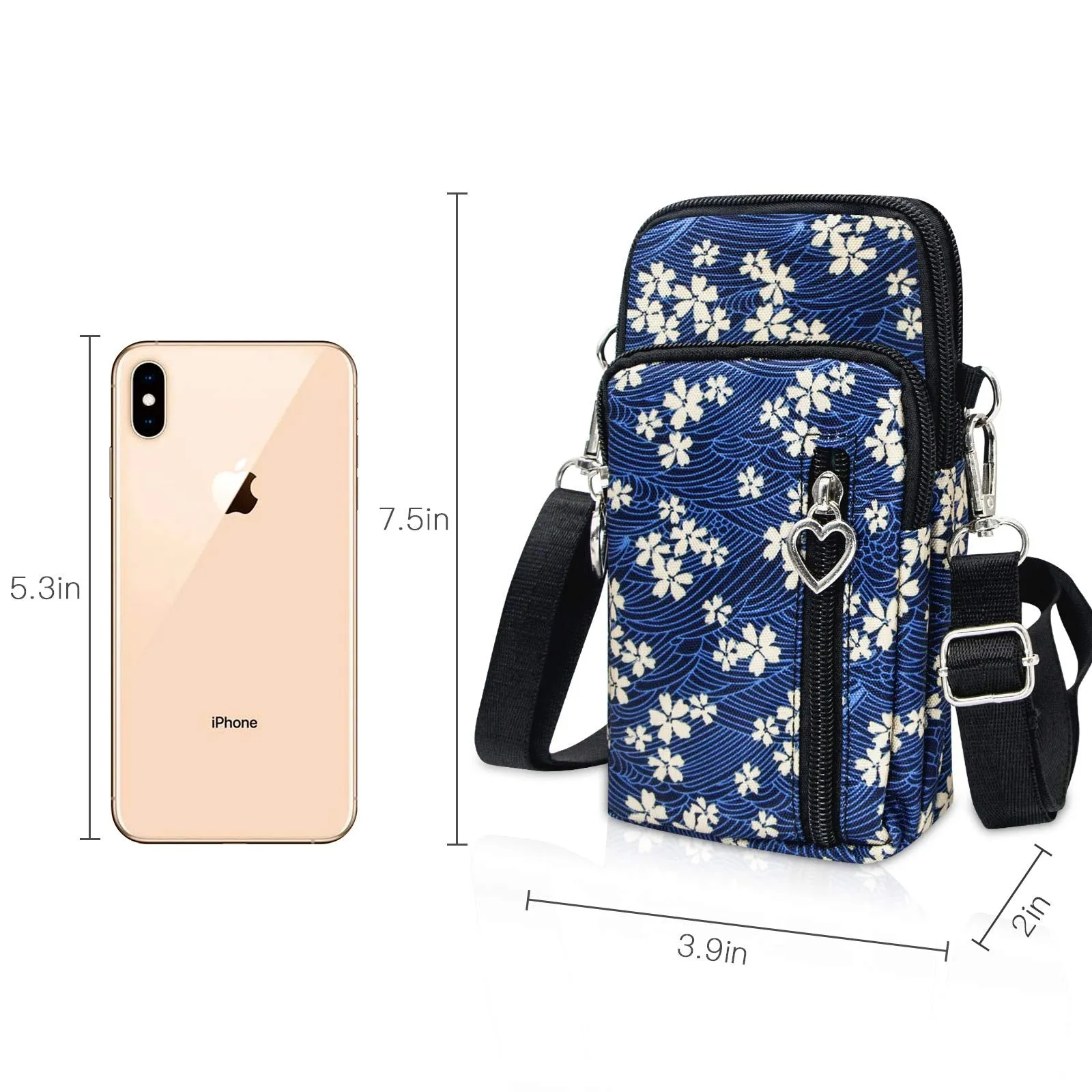 BIAOTIE Lightweight Small Crossbody bags Cell Phone Purses Travel Pouch Shoulder Bag for Women (D-09)