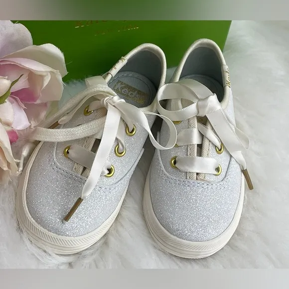 Big Girls Keds Kate Spade New York Champion Glitter Sneakers