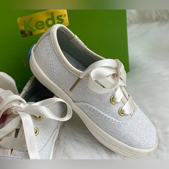 Big Girls Keds Kate Spade New York Champion Glitter Sneakers