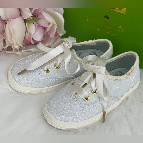 Big Girls Keds Kate Spade New York Champion Glitter Sneakers