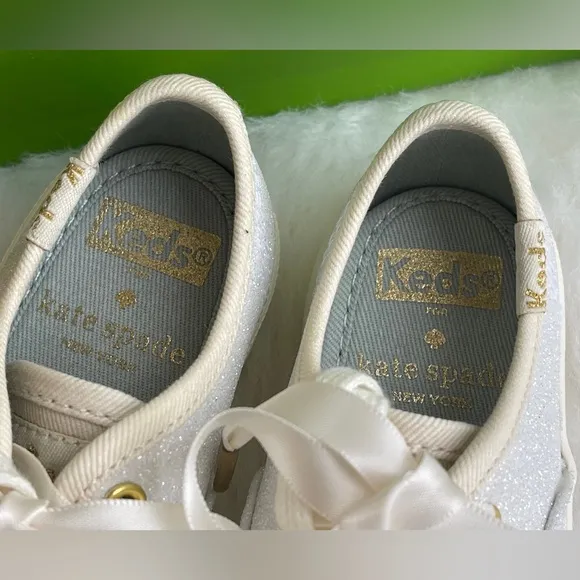 Big Girls Keds Kate Spade New York Champion Glitter Sneakers