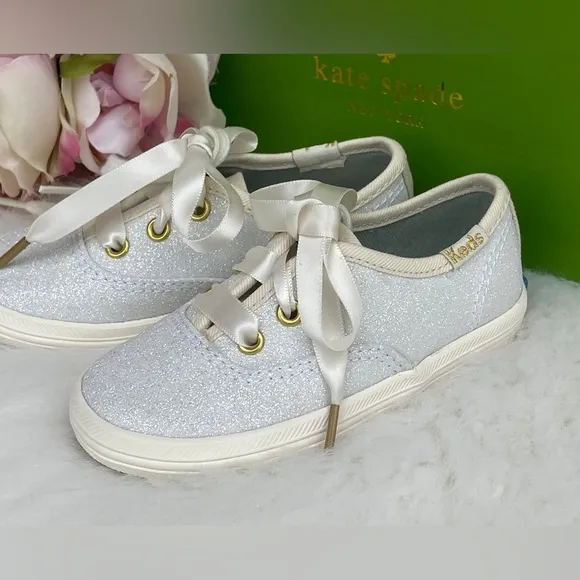 Big Girls Keds Kate Spade New York Champion Glitter Sneakers