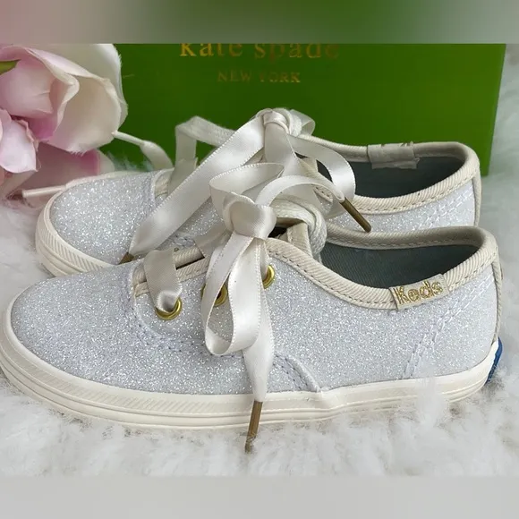 Big Girls Keds Kate Spade New York Champion Glitter Sneakers