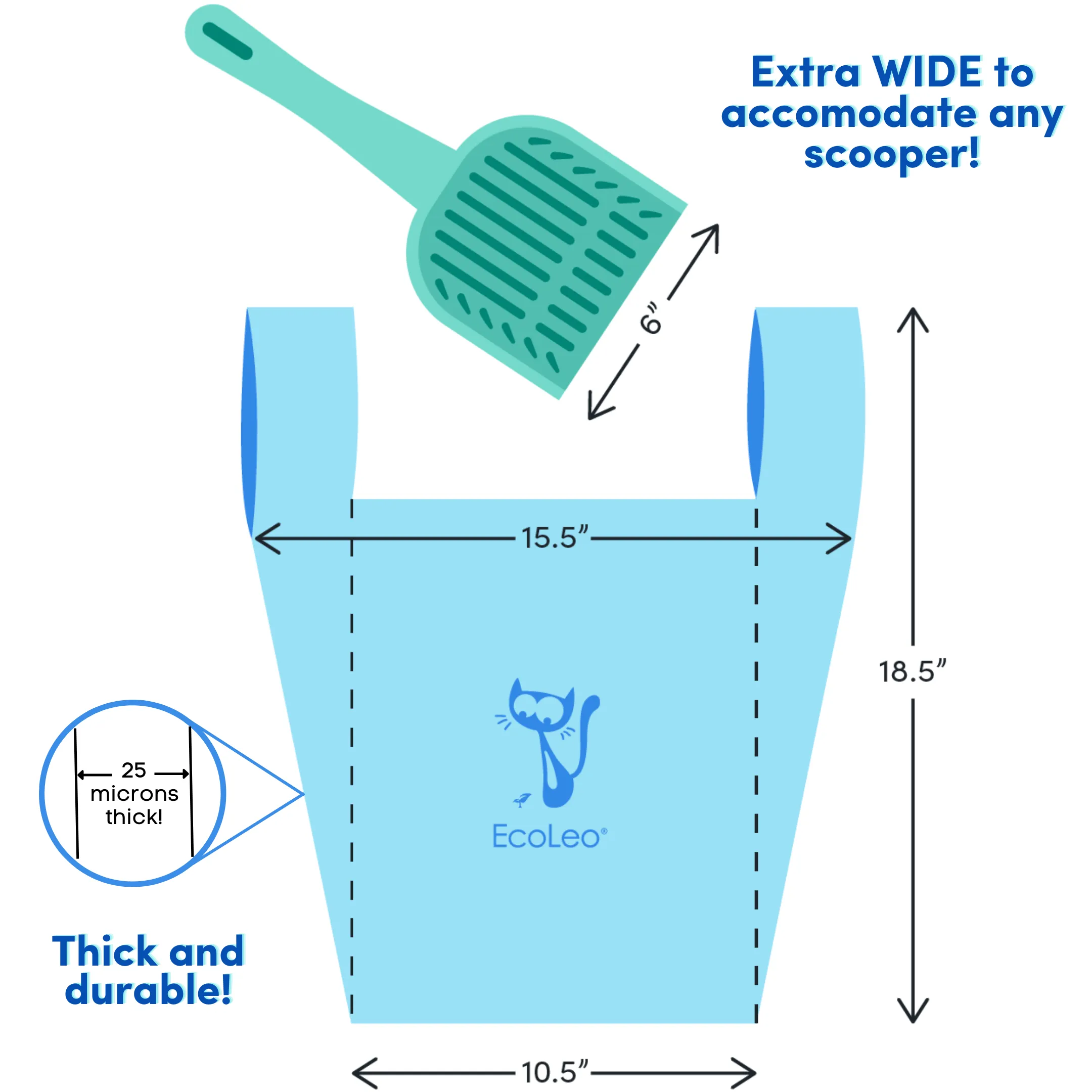 Biodegradable Cat Litter Waste Poop Bags