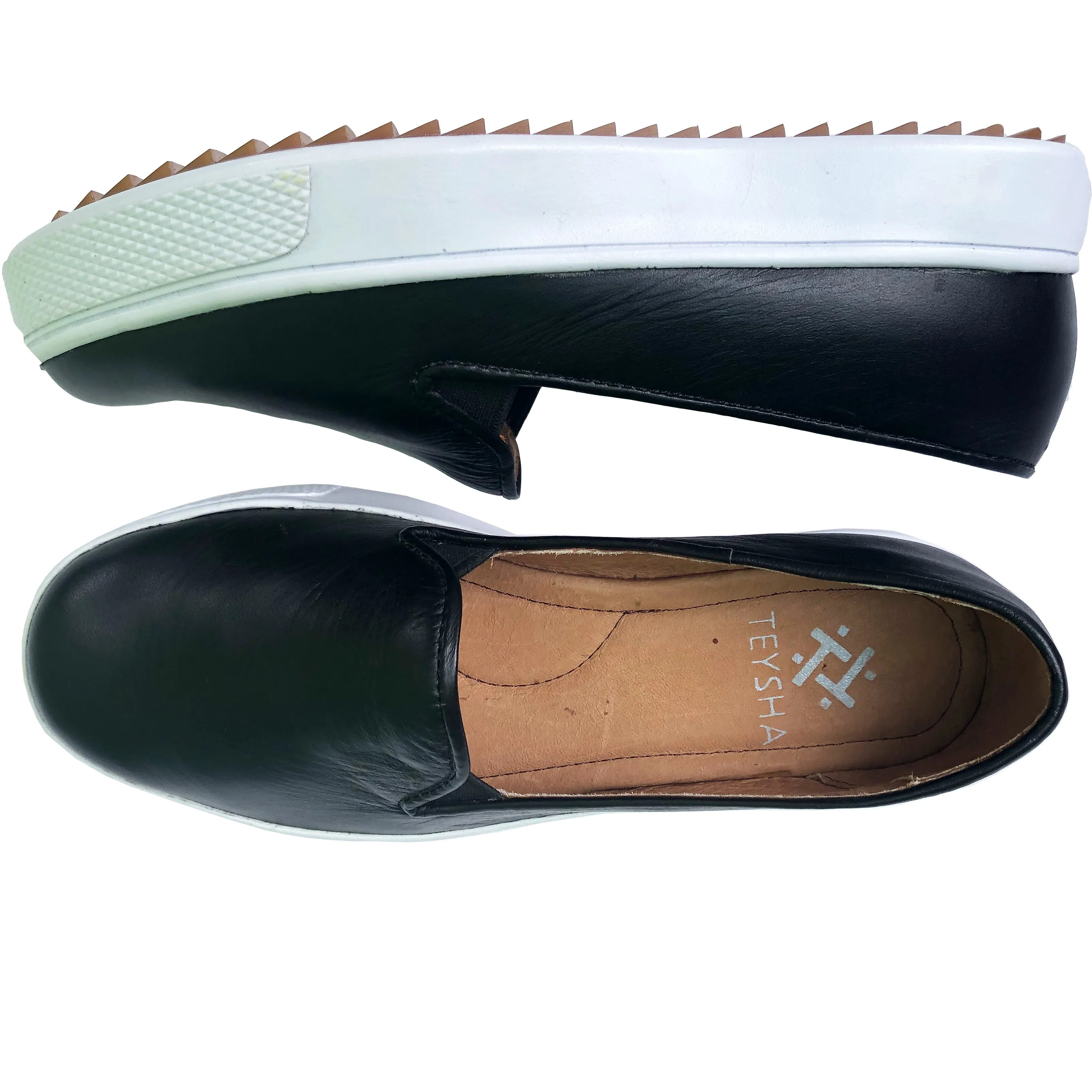 Black Leather Adventure Sneaker
