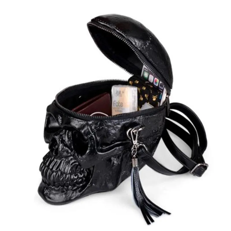 Black Skull Head Fashion Bag