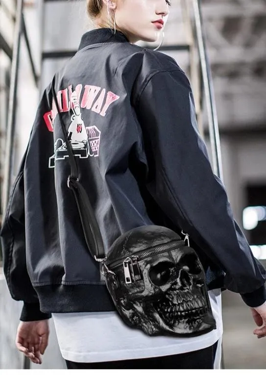 Black Skull Head Fashion Bag
